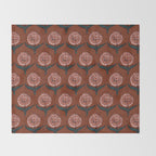 DAHLIA FLOWER Throw Blanket Gallery Image 2