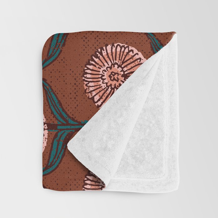 DAHLIA FLOWER Throw Blanket Gallery Image 3