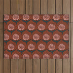 DAHLIA FLOWER Outdoor Rug Gallery Image 1