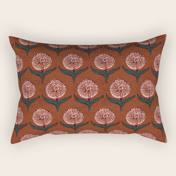 DAHLIA FLOWER Rectangular Pillow Gallery Image 1
