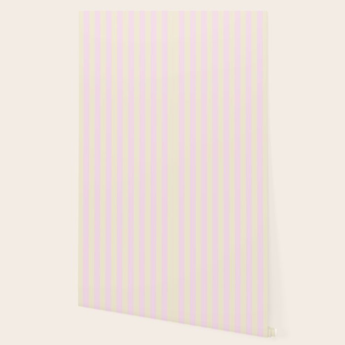 Stripes of Light Pink and Cream Wallpaper Gallery Image 2