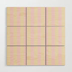 Stripes of Light Pink and Cream Wood Wall Art Gallery Image 1