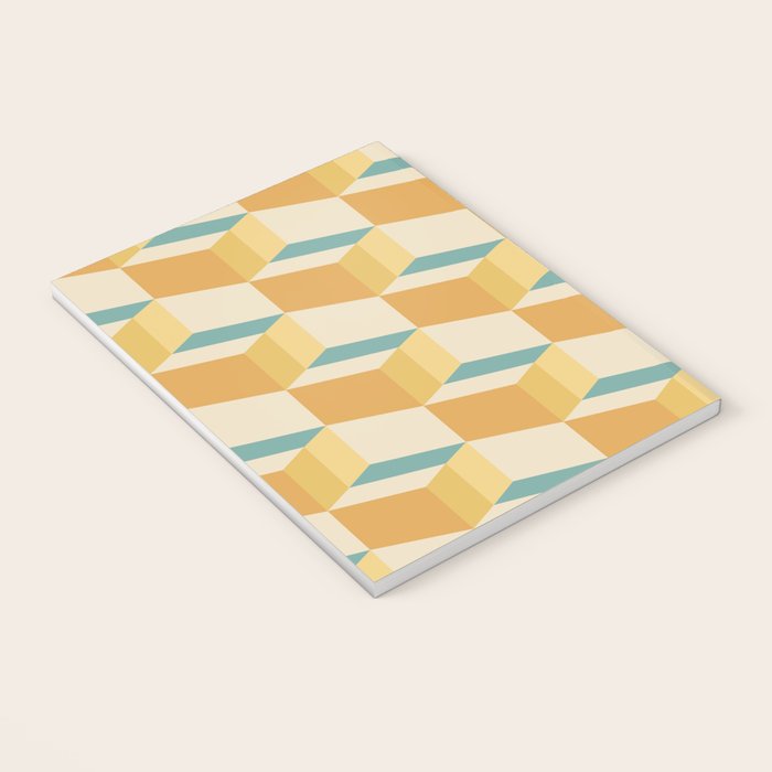 Cuboid Geometric Abstract Shapes Pattern XXVI Notebook Gallery Image 3
