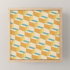Cuboid Geometric Abstract Shapes Pattern XXVI Mini Art Print Gallery Image 1