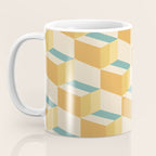 Cuboid Geometric Abstract Shapes Pattern XXVI Coffee Mug Gallery Image 3