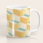 Cuboid Geometric Abstract Shapes Pattern XXVI Coffee Mug Gallery Image 1