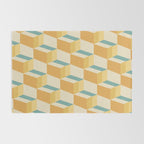 Cuboid Geometric Abstract Shapes Pattern XXVI Rug Gallery Image 2