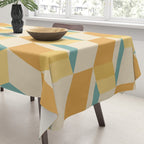 Cuboid Geometric Abstract Shapes Pattern XXVI Tablecloth Gallery Image 3