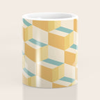 Cuboid Geometric Abstract Shapes Pattern XXVI Coffee Mug Gallery Image 4