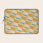 Cuboid Geometric Abstract Shapes Pattern XXVI Laptop Sleeve Gallery Image 1