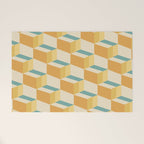 Cuboid Geometric Abstract Shapes Pattern XXVI Welcome Mat Gallery Image 1
