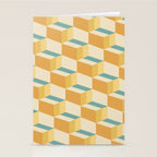 Cuboid Geometric Abstract Shapes Pattern XXVI Stationery Card Gallery Image 2