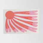 Tart & Amaranth: Wild Flower | Matisse Foliage Paper Cutouts Rug Gallery Image 2