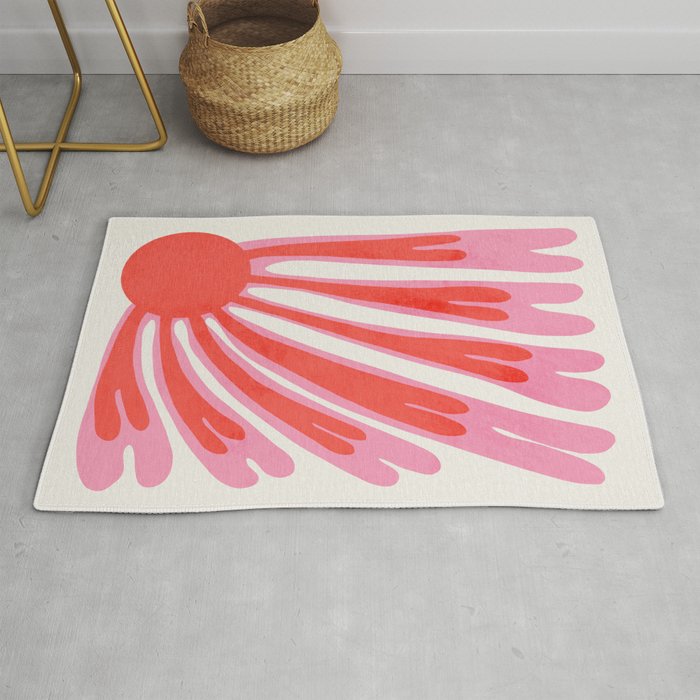 Tart & Amaranth: Wild Flower | Matisse Foliage Paper Cutouts Rug Gallery Image 1