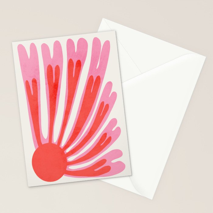 Tart & Amaranth: Wild Flower | Matisse Foliage Paper Cutouts Stationery Card Gallery Image 2