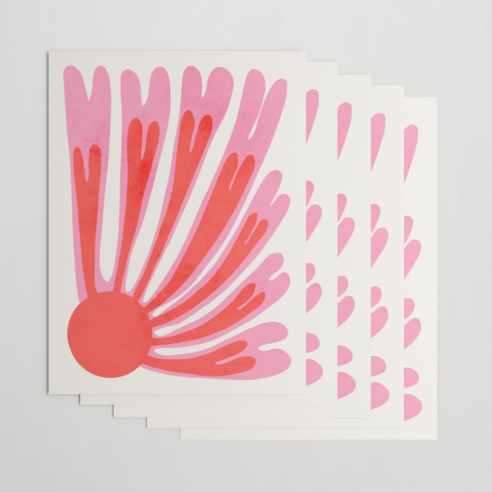Tart & Amaranth: Wild Flower | Matisse Foliage Paper Cutouts Wrapping Paper Gallery Image 3