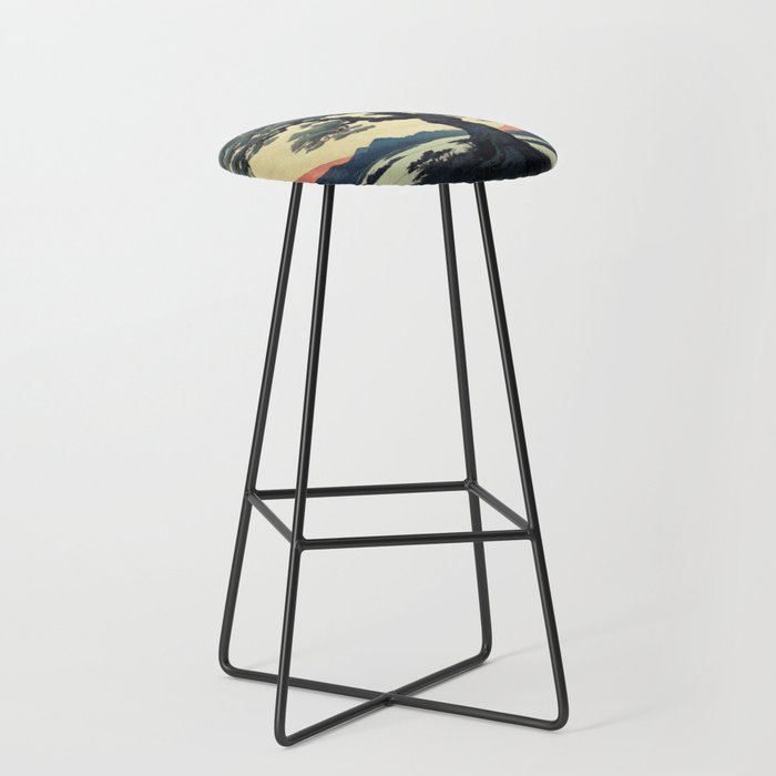 The Night Father - A Contemporary Ukiyo-e Nature Landscape Stool Gallery Image 1
