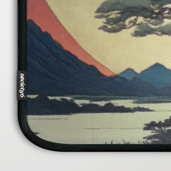 The Night Father - A Contemporary Ukiyo-e Nature Landscape Laptop Sleeve Gallery Image 3