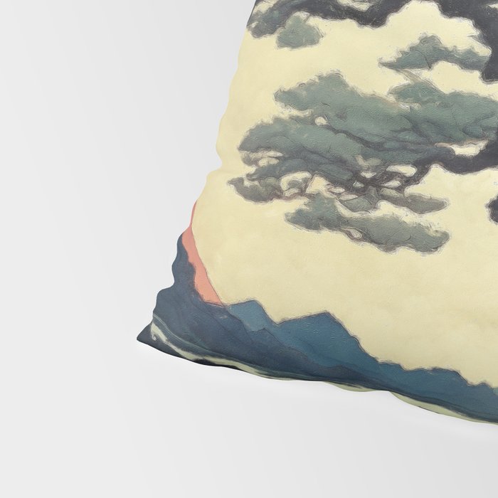 The Night Father - A Contemporary Ukiyo-e Nature Landscape Pillow Sham Gallery Image 4