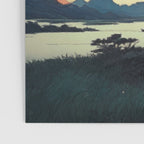 The Night Father - A Contemporary Ukiyo-e Nature Landscape Poster Gallery Image 3