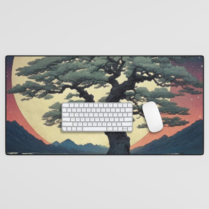 The Night Father - A Contemporary Ukiyo-e Nature Landscape Desk Mat Gallery Image 1