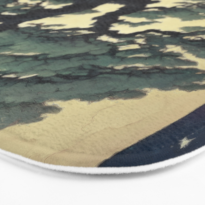 The Night Father - A Contemporary Ukiyo-e Nature Landscape Bath Mat Gallery Image 3