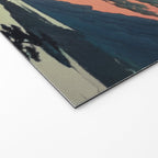The Night Father - A Contemporary Ukiyo-e Nature Landscape Welcome Mat Gallery Image 2