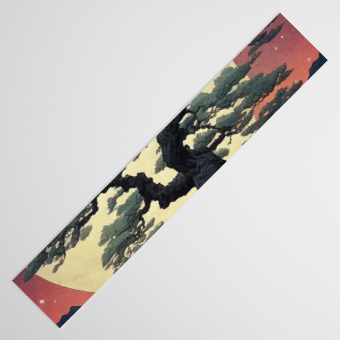 The Night Father - A Contemporary Ukiyo-e Nature Landscape Table Runner Gallery Image 3