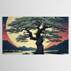 The Night Father - A Contemporary Ukiyo-e Nature Landscape Tablecloth Gallery Image 2