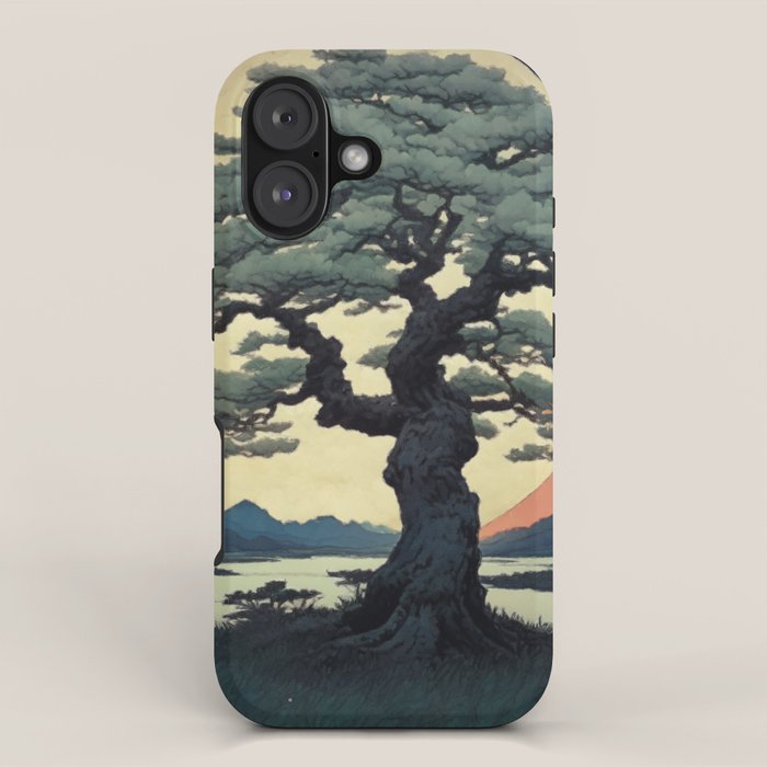 The Night Father - A Contemporary Ukiyo-e Nature Landscape iPhone Case Gallery Image 1