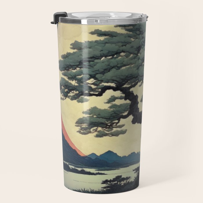 The Night Father - A Contemporary Ukiyo-e Nature Landscape Travel Mug Gallery Image 3