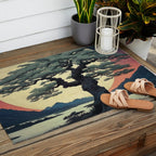 The Night Father - A Contemporary Ukiyo-e Nature Landscape Outdoor Rug Gallery Image 2