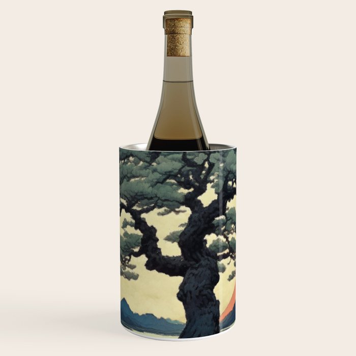The Night Father - A Contemporary Ukiyo-e Nature Landscape Wine Chiller Gallery Image 1