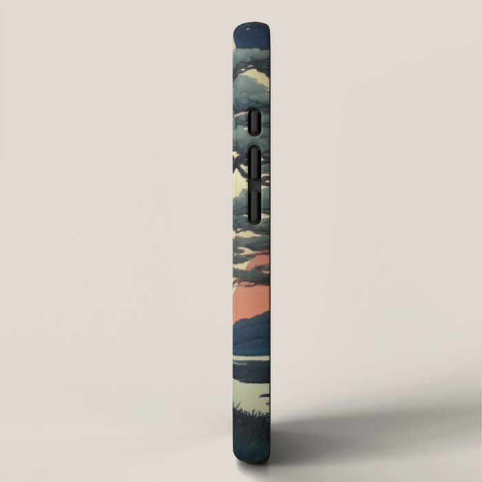 The Night Father - A Contemporary Ukiyo-e Nature Landscape iPhone Case Gallery Image 2