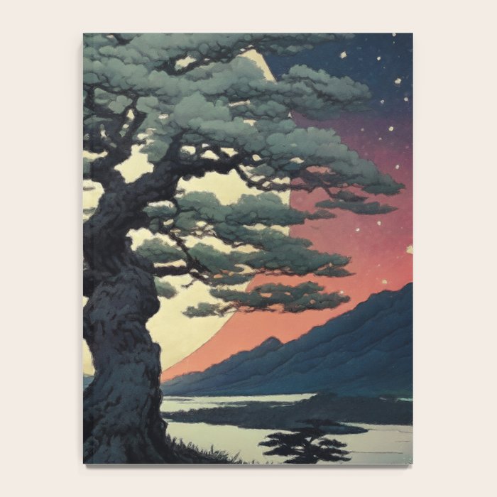 The Night Father - A Contemporary Ukiyo-e Nature Landscape Notebook Gallery Image 4
