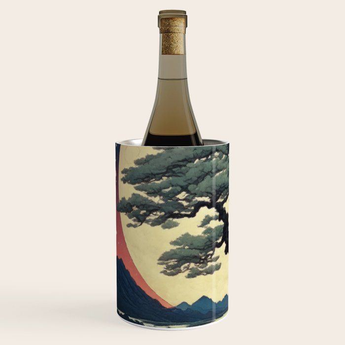 The Night Father - A Contemporary Ukiyo-e Nature Landscape Wine Chiller Gallery Image 2