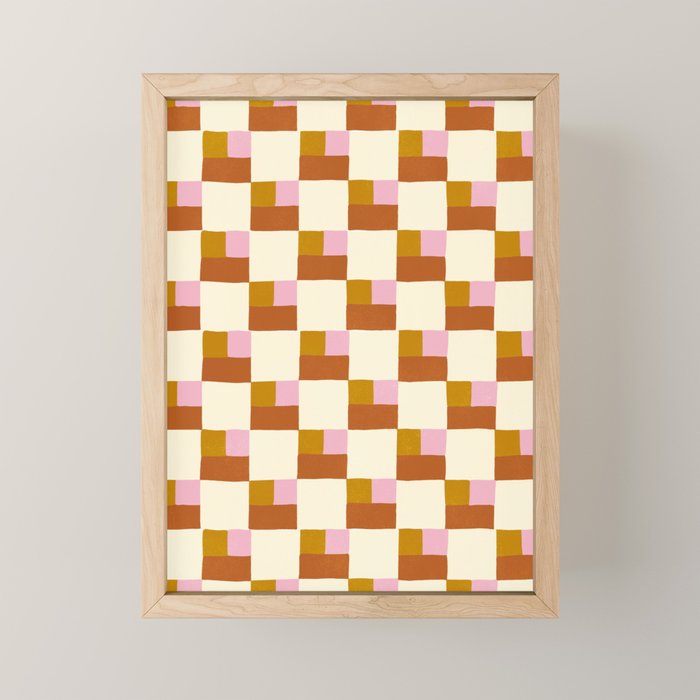 Desert Checkerboard Mini Art Print Gallery Image 1