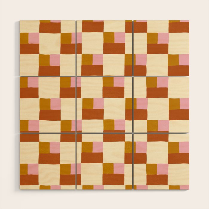 Desert Checkerboard Wood Wall Art Gallery Image 1