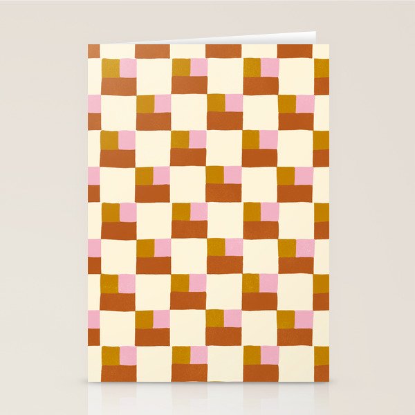 Desert Checkerboard Stationery Card Gallery Image 2