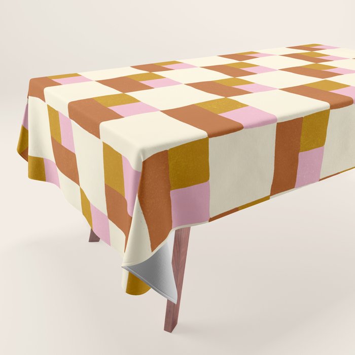 Desert Checkerboard Tablecloth Gallery Image 1