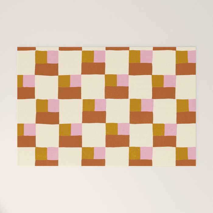 Desert Checkerboard Welcome Mat Gallery Image 1