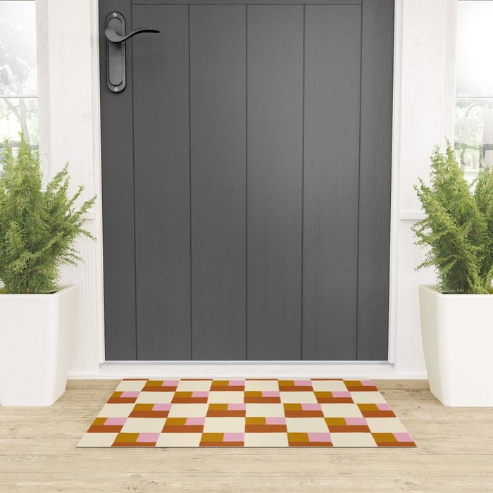 Desert Checkerboard Welcome Mat Gallery Image 3