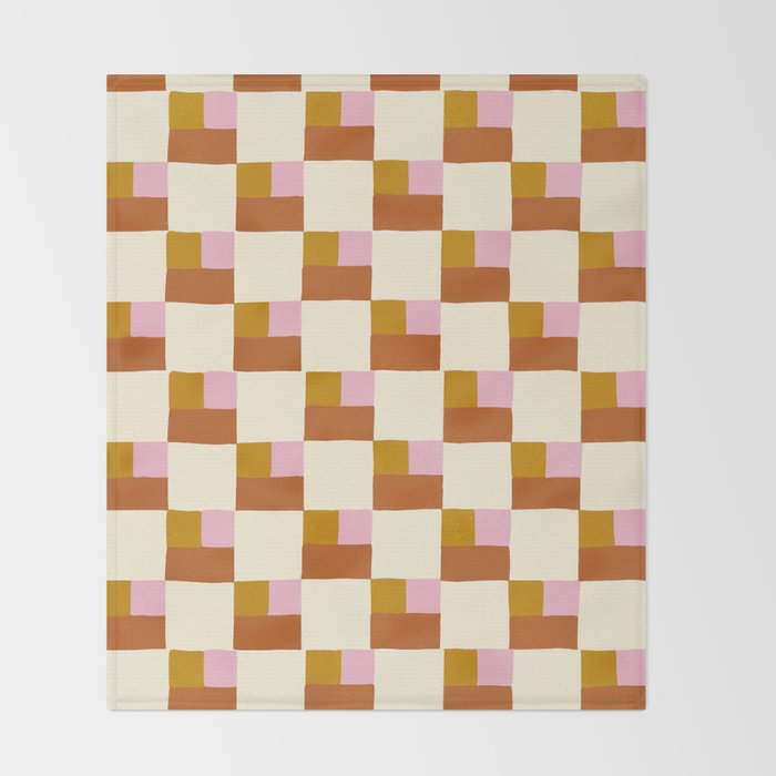 Desert Checkerboard Throw Blanket Gallery Image 2