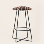 Wavy Stripes XLIX - Mocha Coffee Stool Gallery Image 1