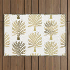 Palm Tree - Gold Palette Outdoor Rug Gallery Image 1