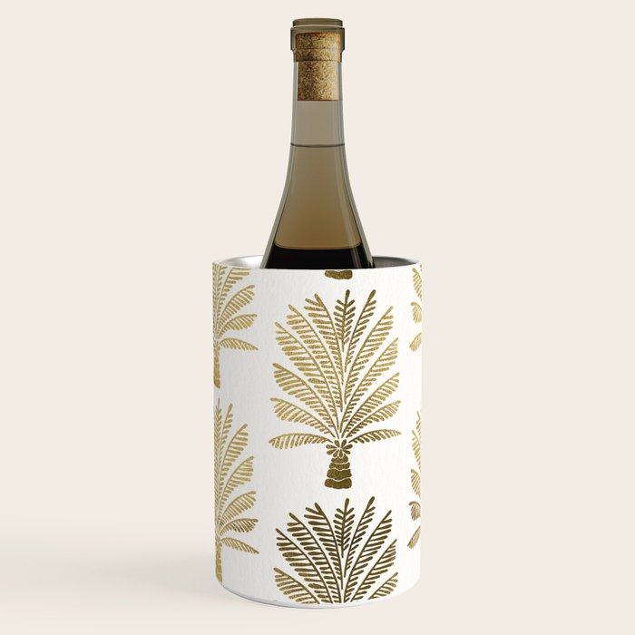 Palm Tree - Gold Palette Wine Chiller Gallery Image 2