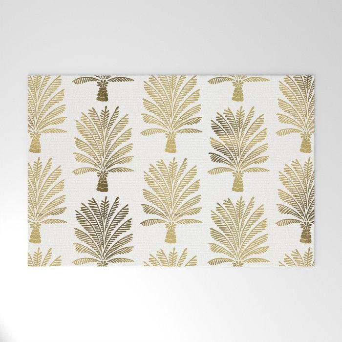Palm Tree - Gold Palette Welcome Mat Gallery Image 1
