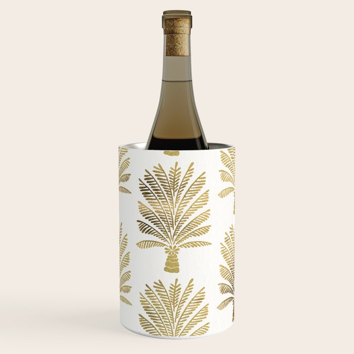 Palm Tree - Gold Palette Wine Chiller Gallery Image 3