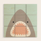 shark attack Wood Wall Art Gallery Image 1
