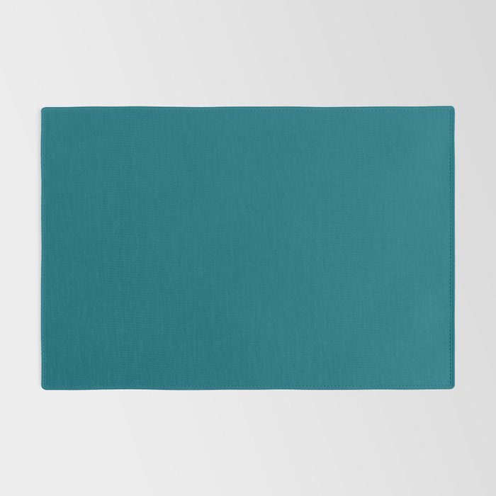 Solid Teal  Rug Gallery Image 2